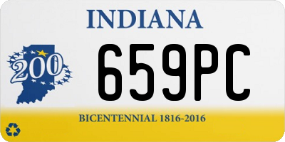 IN license plate 659PC