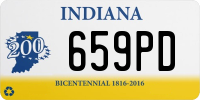 IN license plate 659PD