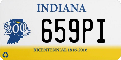 IN license plate 659PI