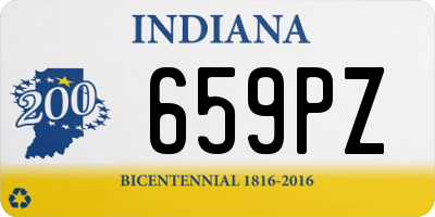 IN license plate 659PZ