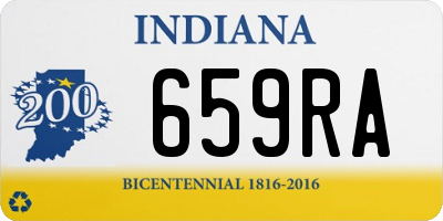 IN license plate 659RA