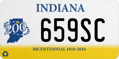 IN license plate 659SC