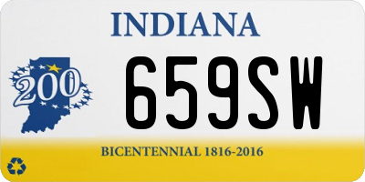 IN license plate 659SW