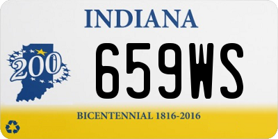 IN license plate 659WS