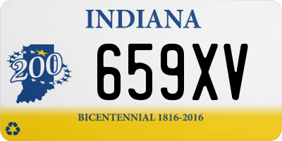 IN license plate 659XV