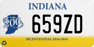 IN license plate 659ZD