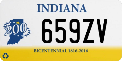 IN license plate 659ZV