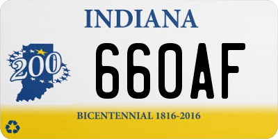 IN license plate 660AF