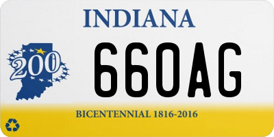 IN license plate 660AG