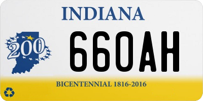 IN license plate 660AH