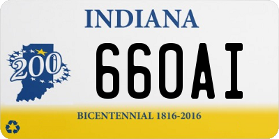 IN license plate 660AI