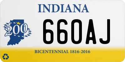 IN license plate 660AJ