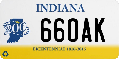 IN license plate 660AK