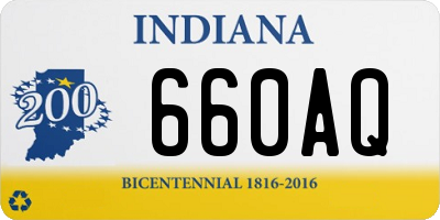 IN license plate 660AQ