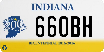 IN license plate 660BH