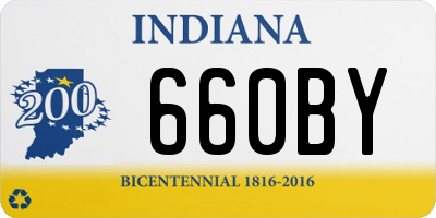IN license plate 660BY