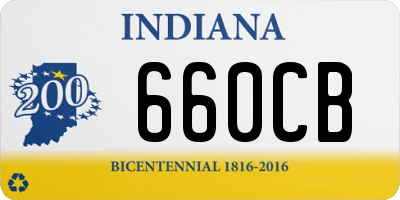 IN license plate 660CB