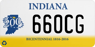 IN license plate 660CG