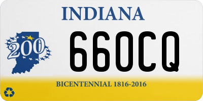 IN license plate 660CQ