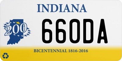 IN license plate 660DA