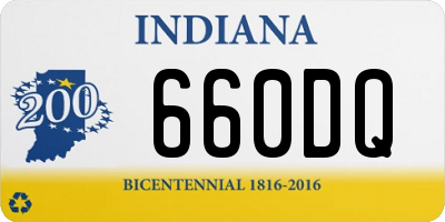 IN license plate 660DQ