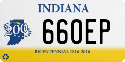 IN license plate 660EP