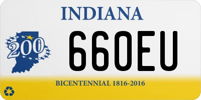 IN license plate 660EU