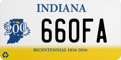 IN license plate 660FA