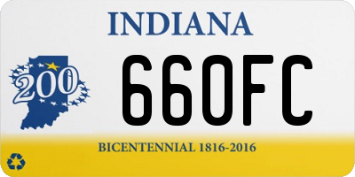 IN license plate 660FC