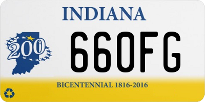 IN license plate 660FG