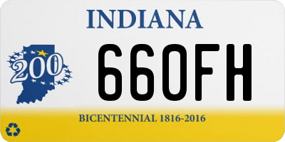 IN license plate 660FH