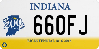 IN license plate 660FJ
