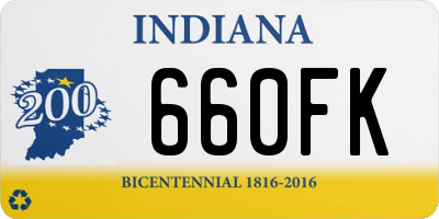 IN license plate 660FK