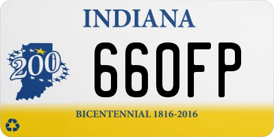 IN license plate 660FP