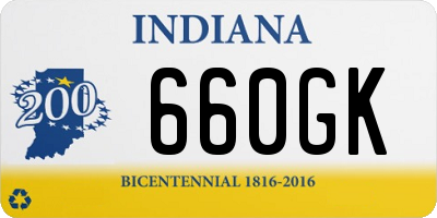 IN license plate 660GK