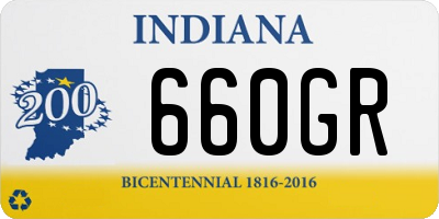 IN license plate 660GR