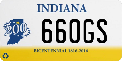 IN license plate 660GS
