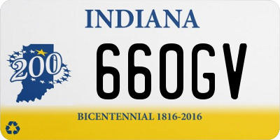 IN license plate 660GV