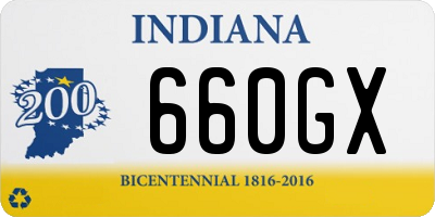 IN license plate 660GX