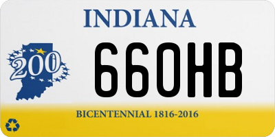 IN license plate 660HB