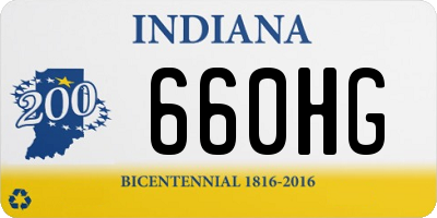 IN license plate 660HG