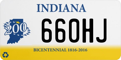 IN license plate 660HJ