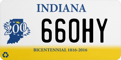 IN license plate 660HY