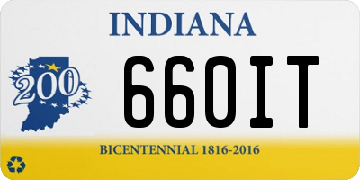 IN license plate 660IT