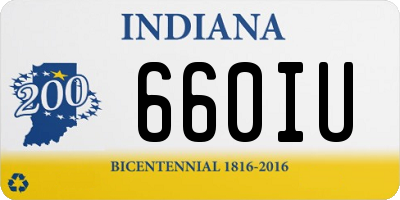 IN license plate 660IU