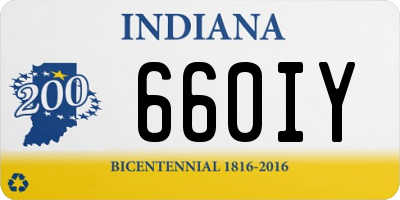 IN license plate 660IY