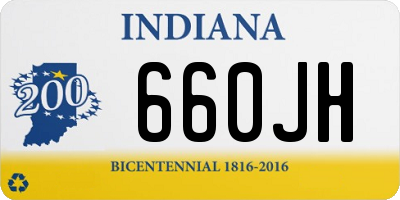 IN license plate 660JH