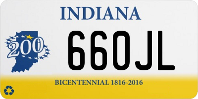 IN license plate 660JL