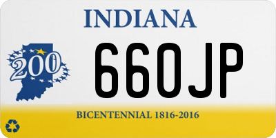 IN license plate 660JP