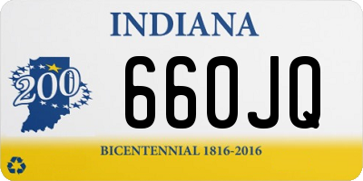 IN license plate 660JQ